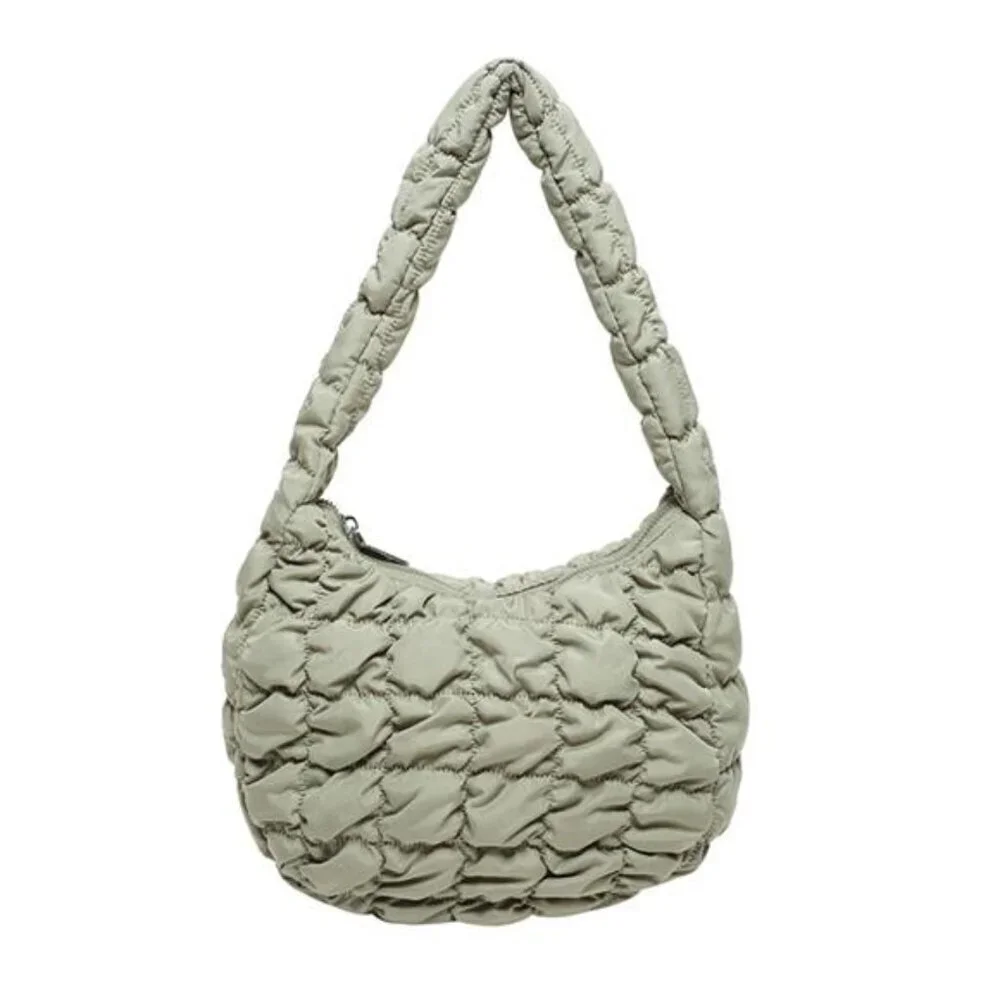 Quilted Ruched Shoulder Bag - Picture 14 of 16